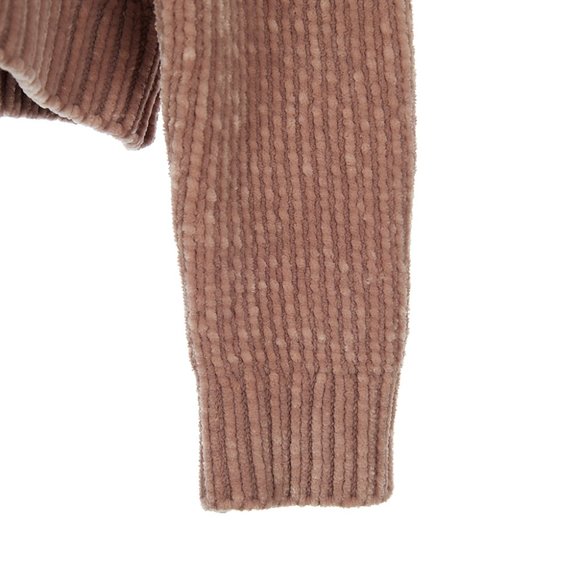 Urban Outfitters Silence + Noise Tan Chenille Crop Sweater Women's Size Small - Picture 6 of 9